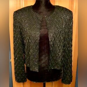 Adrianna Papell Beaded Evening Jacket
